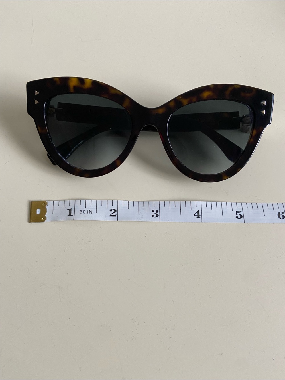 Fendi Brown Tortoise Sunglasses - Picture 9 of 10